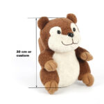 Custom Squirrel Plush Stuffed Brown Soft Toy squirrel plush toy - Image 5
