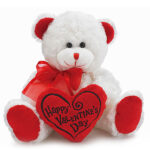 Plush Teddy Bear for Valentine's Day