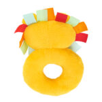 Adorable Lion Plush Rattle for Newborns – Soft Teething Toy with Colorful Ribbons, Perfect Baby Gift for0-6 Months - Image 4