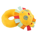 Adorable Lion Plush Rattle for Newborns – Soft Teething Toy with Colorful Ribbons, Perfect Baby Gift for0-6 Months - Image 5